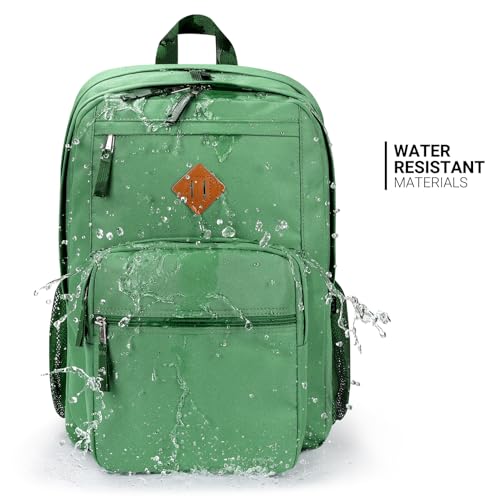 Image of ZORFIN 26L Backpack for College, and Travel: Water Resistant Bookbag - Lemon Green