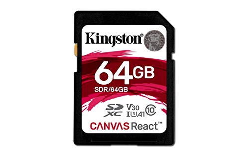 Kingston Canvas React - SD de 64 GB