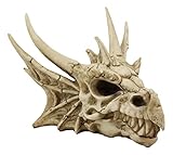 Ebros Gift Jurassic Grendel Elder Dragon Head Skull Realistic Fossil Statue 9' Long Might and Magic for Medieval Fans Game of Thrones Lovers Dungeons and Dragons Fantasy Decor Figurine