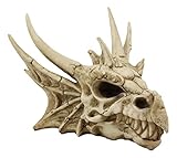 Ebros Gift Jurassic Grendel Elder Dragon Head Skull Realistic Fossil Statue 9