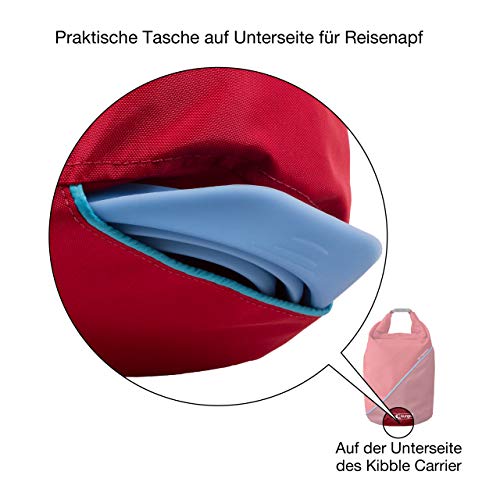 Kurgo K81013 Hunde Futterbeutel, Hundefutter Reisetasche, Hundefutter Tasche, Futterbeutel Hundetraining - Blau, 118 g