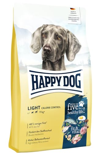 Happy Dog 60772 - Supreme fit & vital Light Calorie Control - Hunde-Trockenfutter mit geringem Fettgehalt - 4 kg Inhalt