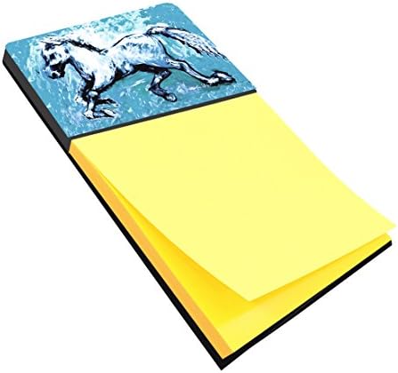 Caroline's Treasures Shadow The Horse in Blue Refillable Sticky Note Holder or Postit Note Dispenser, 3.25 by 5.5", Multicolor image 2