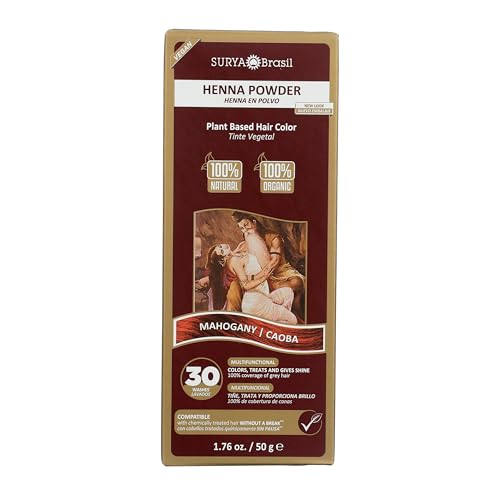 Surya Brasil Henna Powder Mahogany 1.76oz miniatura 1