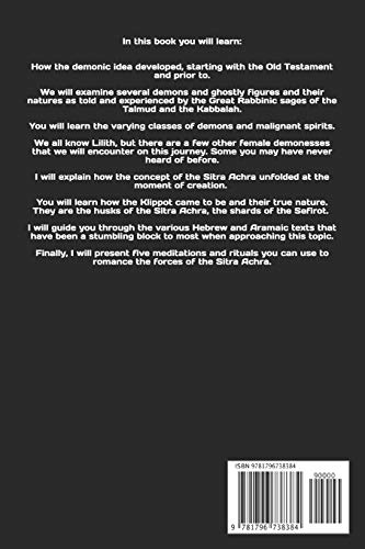 Devils, Demons, and Ghosts, in the Hebrew Tradition: Romancing the Sitra Achra