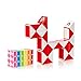 CUBIDI® Serpiente Mágica con 24 Bloques - 1 Pieza - Magic Snake - Serpiente Juguete Mágica - Rompecabezas Cubos Niños y Adultos - Fidget Toy - Construcción de Animales Juguetes (Rojo)