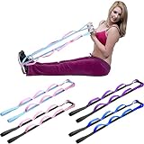 4 Pcs Stretching Strap with Loops Yoga Strap for Physical Therapy 10 Loops Yoga Straps for Stretchin