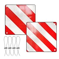 NAVESO 2in1 Warntafel Italien und Spanien, 50 x 50 cm warntafel fahrradträger aus Aluminium mit 4 Spannseile, warnschild italien fahrradträger für Wohnmobil, Fahrradträger, Wohnwagen, Heckträger