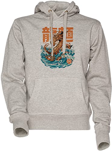 Hoodie dragon noir au look streetwear japonais et confortable au quotidien