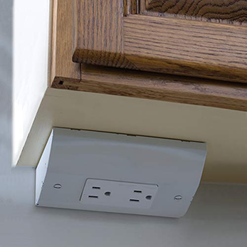 Bryant Electric RU100W tradeSELECT Under Cabinet/Counter Power Distribution Box, Slim Fit, White Metal by Bryant Electric - Image 3