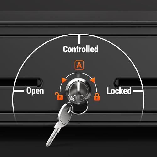 Tera Kassenschublade Kassenlade Elektrisch mit 4 Geldscheinfächern: 8 Münzfächern, 6 Schlüsseln für POS-Systeme automatischer Öffnung,Schlüsselschloss, Medieneinschub für Kleinunternehmen Modell 330G