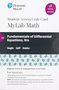 Loose Leaf Fundamentals of Differential Equations Loose-Leaf Edition Plus Mylab Math with Pearson Etext - 18-Week Access Card Package [With Access Code] Book