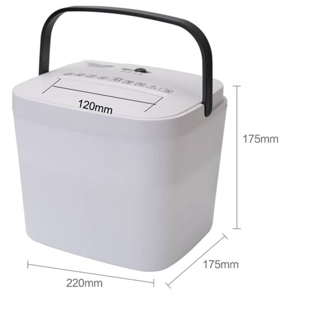 Desktop Paper Card Shredder Small Personal Desktop Shredder Electric Portable Waste Paper Office Mini Multifunctional (D 220 * 200 * 180 mm)