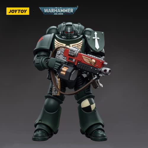 Joytoy 1/18 Action Figure Warhammer 40,000 Dark Angels Intercessors Sergeant Rakiel Collection Model(4.7Inch) #TOP1