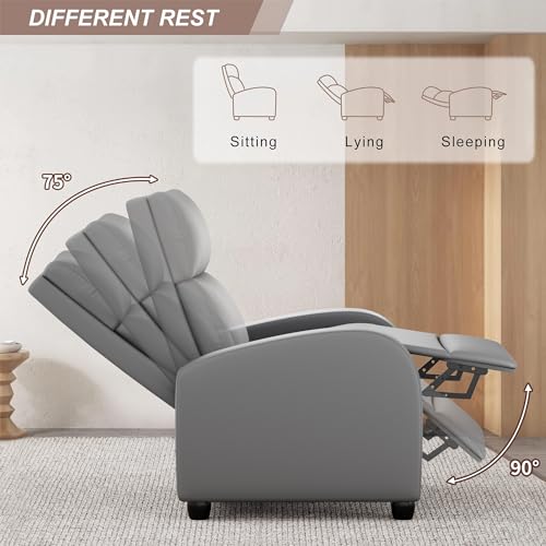 image for JUMMICO Recliner Chair Adjustable Home Theater Single Recliner Sofa Fu