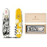 VICTORINOX(ビクトリノックス) 戦国墨絵クライマー 毛利元就 家紋 武将 コレクション 防災グッズ 14機能を搭載したスイス製マルチツール スペシャル桐製BOX入り 3Dプリント 厳島の戦い ギフト プレゼント 多機能 十徳ナイフ 【国内正規品】1.3703.7-X21