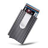 Mosiyeef Minimalist Wallet for Men, RFID Blocking Card Holder with Money Clip, Ridge Alpha Wallet...