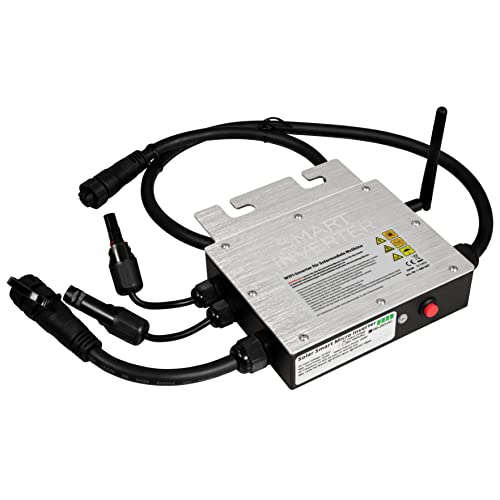 McShine - WiFi-Wechselrichter für Solarmodule | 300W, 2M Kabel, IP65 | Inverter für Solarpanel, MPPT 28V-55V Sinus-Wechselrichter 230v DC Wandler