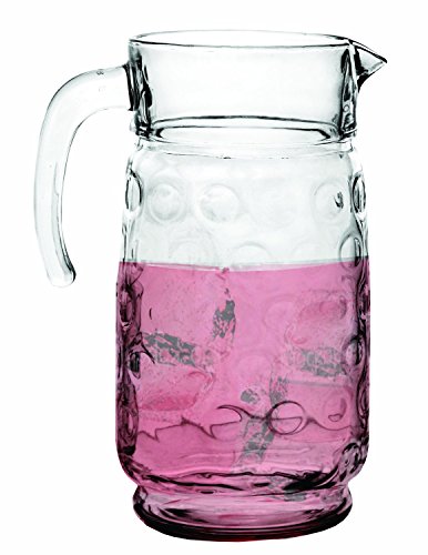 Circleware 66660 Carafe Large 8 Cup Water Pitcher with Handle, 64 Ounce Beverage