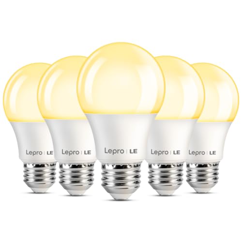 Lepro A19 E26 LED Light Bulbs 9W 800 Lumens Soft...