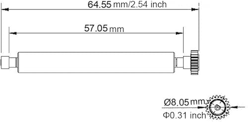 Miniatura 3 de Paquete de 2 rodillos de impresora para Pax A920, S910, D210 Rodillo de impresora para reemplazo de terminales de pago