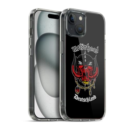 Funda iPhone 15 Plus Motorhead que soluciona el deslizamiento de las manos con gel elástico