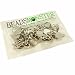 BeadsMonster Flat Round Tray Iron Clip-on Earring Findings for Jewelry Making, 10mm Paddle Back (Silver)