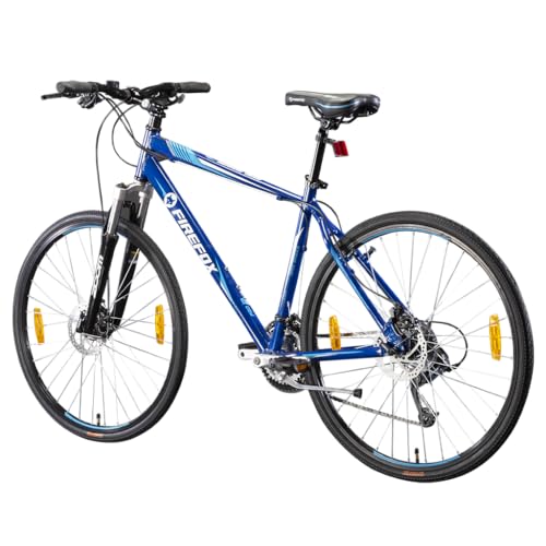 Image of FIREFOX Road Runner Pro D Plus 700C T Hybrid Cycle /City Bike (21 Gear, Blue) | Ideal for Mens | 98% Assembled Cycle