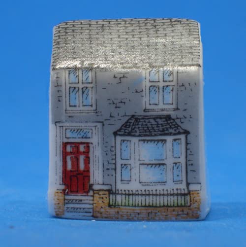 Birchcroft Porcelain China Collectible - Miniature House Thimble - Terraces