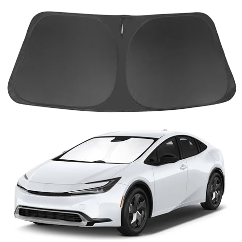 Image of Windshield Sun Shade Custom Fit 2010-2015 Toyota Prius Hatchback Accessories(Not for Prius C or Prius V) Sunshade Foldable Sun Visor Protector
