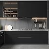 Alened Black Vinyl Wrap Sticky Back Plastic Matt 40x300cm Toolkit Included, Black Self Adhesive Wallpaper Peel and Stick Waterproof Removable for Kitchen Cupboard Cabinets Table DIY Furniture Walls #4