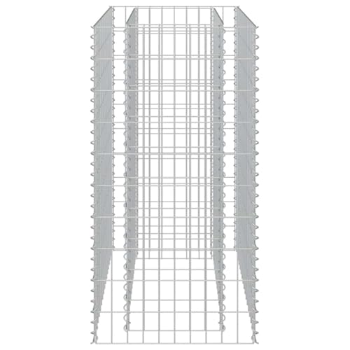 Vidaxl Gabbione Con Letto Rilzato In Acciaio Zincato 90X50X100 Cm Recinzione - 6
