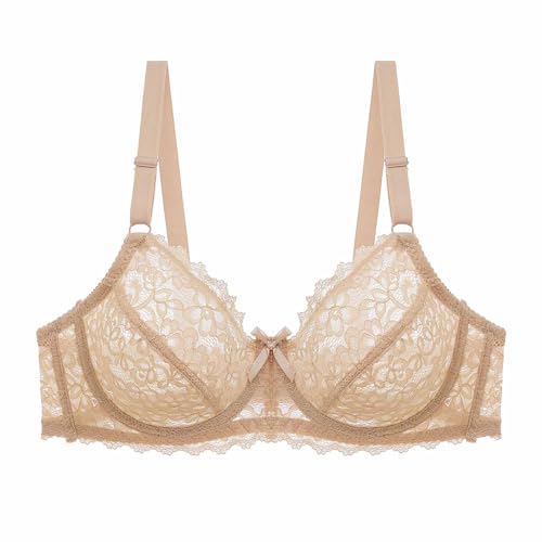 Soutien-gorge sexy 46C kaki : résolvez le manque de maintien avec notre dentelle motif creux