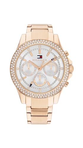 Tommy Hilfiger Quartz Multifunction Silver Dial Stainless Steel Strap Watch for Women-TH1782624 (B0CLRC7LR7) Amazon Price History, Amazon Price Tracker