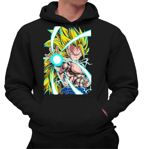 the Fan Tee Sudadera Adulto con Capucha de Hombre Dibujos Animados Dragon Bola Ball Anime Manga 780 L