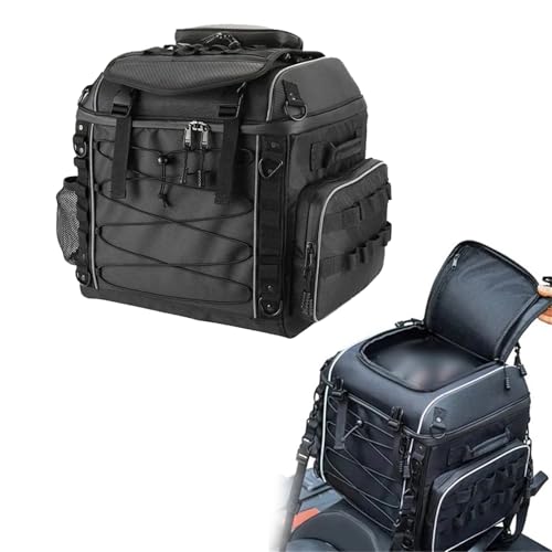 Bolsa trasera de 40L para casco de motocicleta compatible con Sportster y Road King