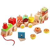 【SPIELSPAß MIT HOLZPUZZLES FÜR KLEINKINDER】 ---- Lewo-Holzspielzeug für Babys ist aus ungiftigem Holz gefertigt. Vertrauen Sie diesem super sicheren Formsortierer Holzspielzeug für Kinder. Dieses Zugspielzeug entspricht den aktuellen EU-Sicherheitsnormen für Spielzeug. Die Farbe des hölzernen Zuges ist nicht abgeplatzt und hat keine splitternden Kanten.