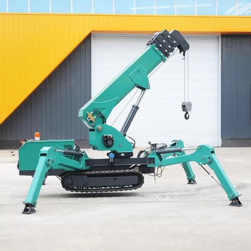High Capacity Mobile Crane, Electric Hydraulic Mini Crane with Foldable Boom and Remote Control Winch for Steel Plant Handling Equipment Installation and Industrial Maintenance Teams