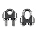 Favordrory 20PCS 1/8 Inch M3 Stainless Steel Wire Rope Cable Clip Clamp