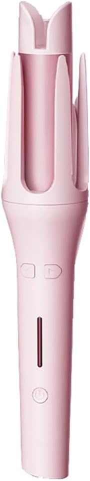 Automatic Hair Curler 4 Temperature & Timer Settings, Auto Shut-Off, Anti-Scald Rotating Curling Wand (White)