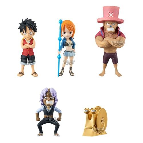 Banpresto BANDAI - Figur World Collectable Figure - One Piece - B - 7cm - (5 Verschiedene Figuren - einzeln verpackt) - BP28839P
