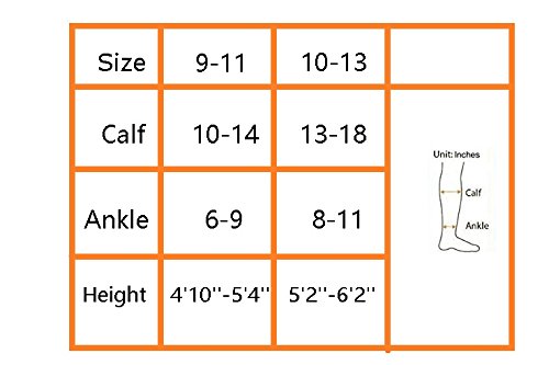 Eabern 6 Pairs Trouser Socks For Women,Opaque Stretchy Nylon Knee High Dress Socks Queen Size 10-13-White #TOP6