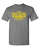 USCSS NOSTROMO retro vintage style monster - Mens Cotton T-Shirt, L, Charcoal