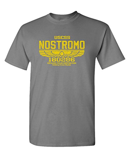 USCSS Nostromo Retro Vintage Style Monster - Mens Cotton T-Shirt