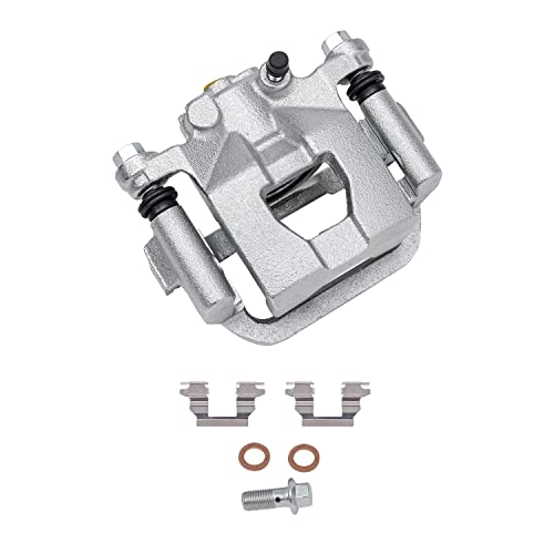 Image of Detroit Axle - Rear Brake Kit for 2002-2018 Nissan Altima 2004-2008 2019 Maxima Disc Brake Calipers w /Brackets Ceramic Brakes Pads w /Hardware 2005 2006 2007 Replacement