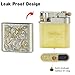 DOUBFIVSY Vintage Trench Lighter, Refillable Kerosene, Brass & Zinc Alloy, Soft Flame, Tang Grass