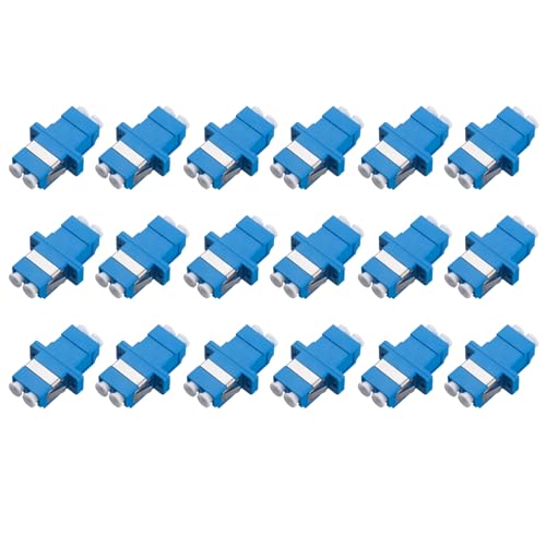 Coupleur de fibre optique LC vers LC monomode duplex pour prolonger vos câbles en lot de 18