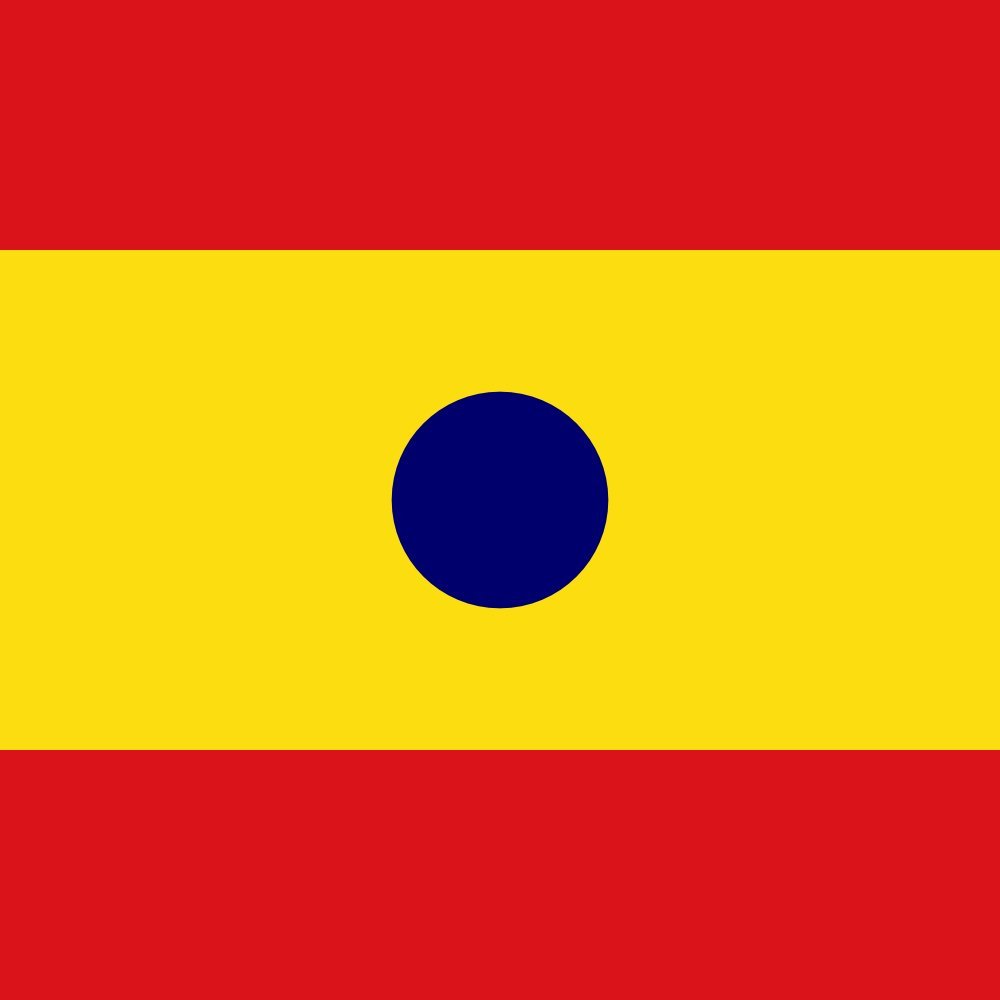 Drapeau contre-amiral Espagne grand format pour décoration murale de salon