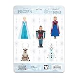 ディズニー アナと雪の女王 キャラクターセット 粘着ビニールデカール - エルサ、アナ、オラフなどをフィーチャーした車用アナと雪の女王ステッカー