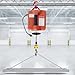 1100lbs Electric Winch Hoist Kit with Remote, Anti-Rotation Steel Wire, Limit Switch Protection - Ideal for Garage Attic and Factory Heavy Lifting (110V)